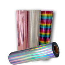 Easyweed Laser Foil HTV Rainbow PET Film Heat Transfer vinyl rolls for fabric